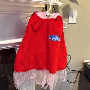 Peppa Pig Red and Pink Dress with Tulle